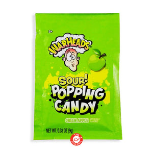 Warheads Popping Sour Candy Green Apple סוכריות מתפוצצות חמוצות וורהאדס בטעם תפוח