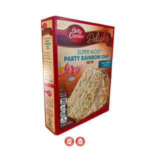 Betty Crocker Super Moist Party rainbow - בטי קרוקר עוגת מסיבה - טעימים