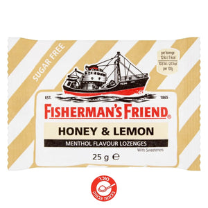 FisherMan's Friends Honey & Lemon פישר מן סוכריות מנטה דבש ולימון