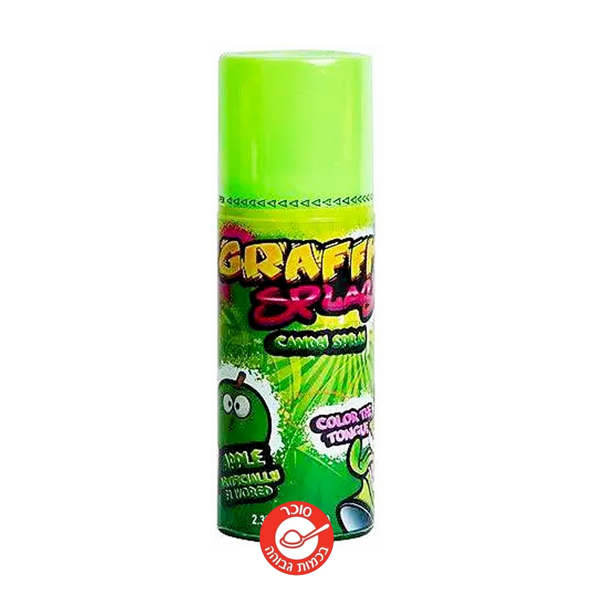 Graffiti Splash Green ספריי צובע פה בטעם תפוח