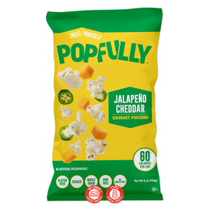 Popfully Jalapeno Cheddar פופולי פופקורן גורמה מוכן לאכילה בטעם חלפינו צ'דר