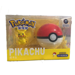 Pokémon Picacho כדור ובתוכו צעצוע פוקימון פיקצ'ו