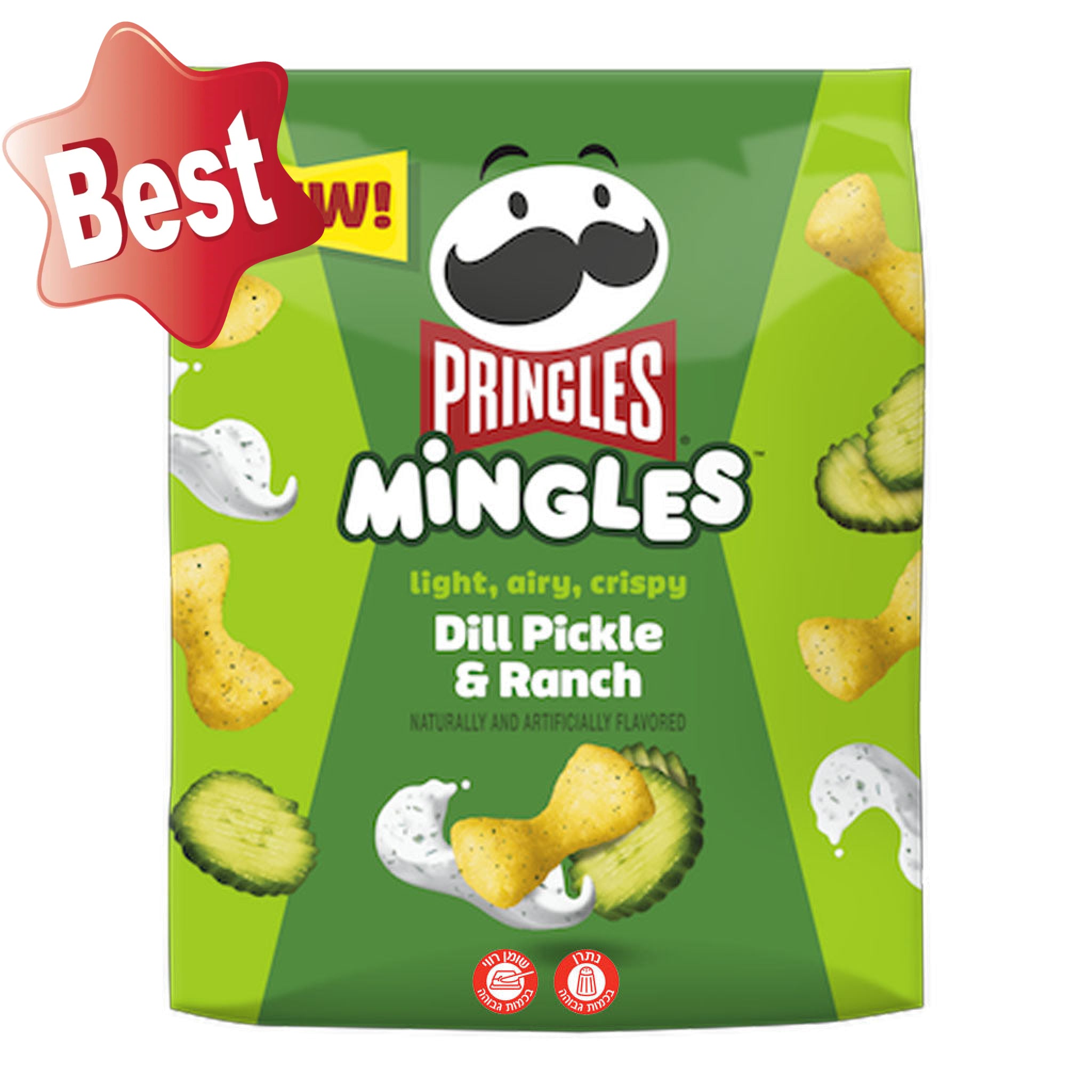 Pringles Mingles Dill Pickle Ranch פרינגלס מלפפונים חמוצים ראנץ