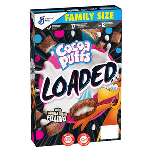 Coca Puffs Loaded דגני בוקר קוקו פאפס גרסת כריות ממולא וניל