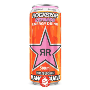 RR ROCKSTAR MANGO GUAVA - רוקסטר משקה אנרגיה בטעם מנגו גויאבה ללא סוכר