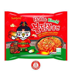 Samyang Buldak Kimchi ראמן קוריאני חריף בטעם עוף עם קימצ'י