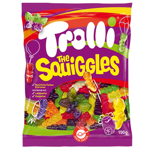 Trolli Squiggles טרולי זחלי גומי ללא גלוטן וללא לקטוז