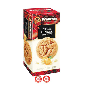 Walkers Stem Ginger Biscuits עוגיות ג'ינג'ר סקוטיות