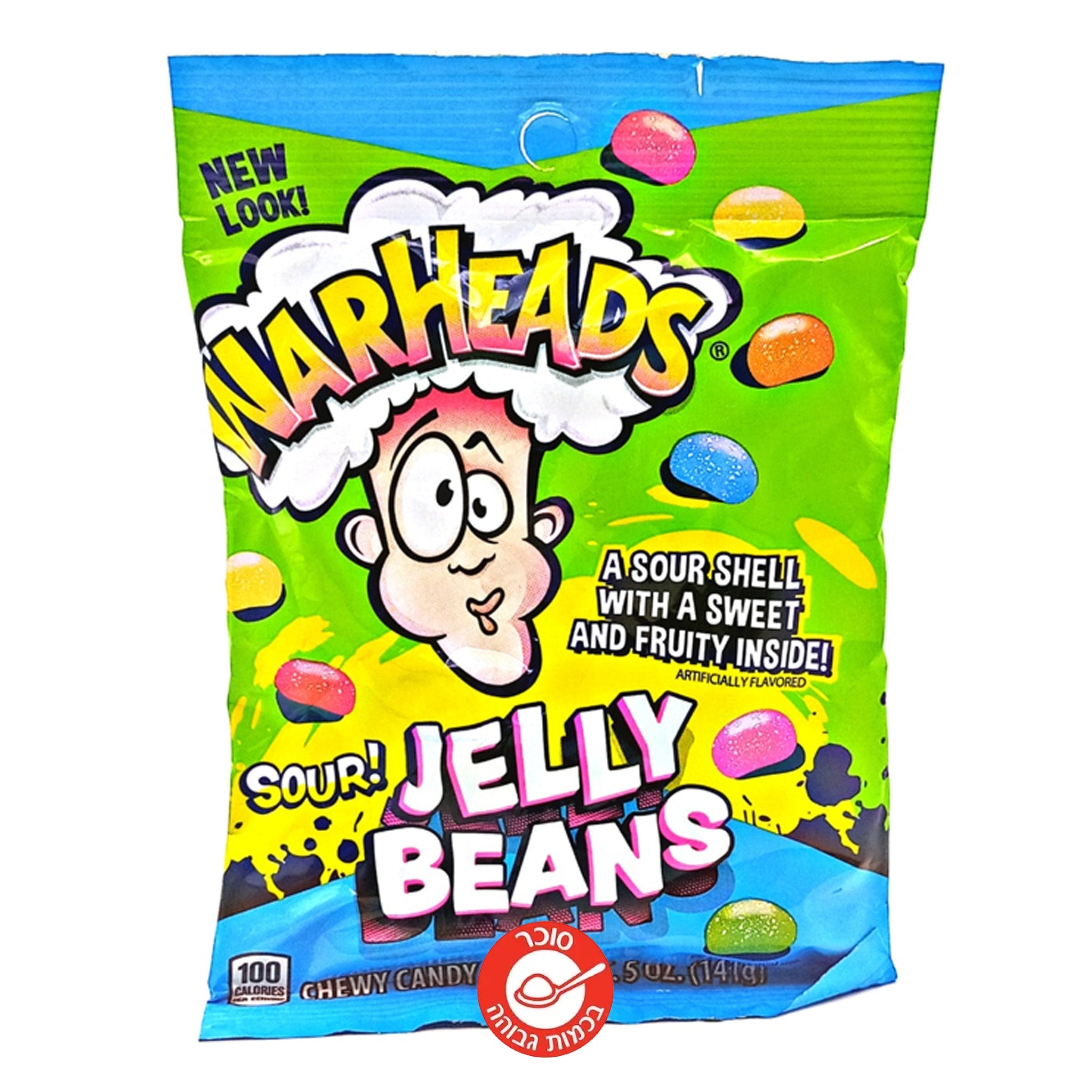 Warheads Jelly Beans וורהאדס ג’לי בינס חמוצים סוכריות