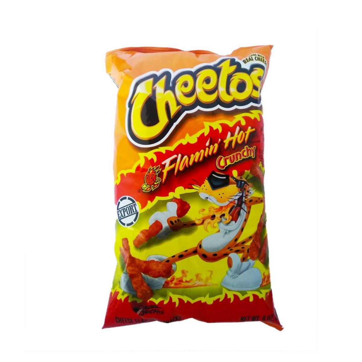 Cheetos Flaming hot חטיף צ'יטוס קראנצ'י חריף אש 100 גרם - טעימים